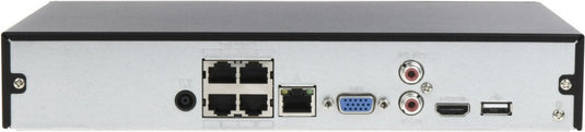 Dahua nvr4104hs-p-ei - nvr ai recorder poe voor max. 4 x 16 mp ip camera's