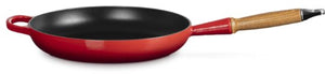 Le creuset koekenpan signature - kersenrood - ø 28 cm - geëmailleerde anti-aanbaklaag - geschikt voor alle warmtebronnen, inclusief inductie - vaatwasserbestendig - levenslange garantie