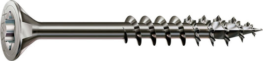 Spax roestvaststalen schroef, 5 x 70 mm, 90 stuks, deeldraad, verzonken kop, t-star plus t20, 4cut, roestvast staal a2 - 8000000288128