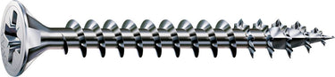 Spax universele schroef, 4 x 45 mm, 180 stuks, voldraad, verzonken kop, kruiskop z2, 4cut, wirox - 8000000287602