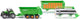 Siku 1848, deutz agrotron x720 tractor met joskin-cargo hangerset, schaal 1:87, metaal kunststof