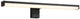 Trio lino - wandlamp - zwart mat - incl. 1x smd 7,4 w - wandmontage - badkamerverlichting