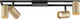 Brilliant salor - plafondlamp - gu10 4x5w - 350lm - 3000k - dimbaar - zwart goud