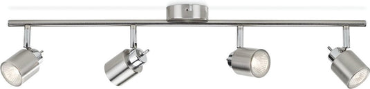 Philips led philips meranti opbouwspot - 4-lichts - nikkel