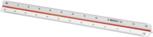 Westcott schaalstok - 30cm - 1:100 200 250 300 400 500 - ac-e10162