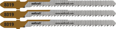 Wolfcraft - hardhout decoupeerzaagbladen 50mm - mirror-cut - decoupeerzaagblad hcs met t-schacht – hout - 8019000