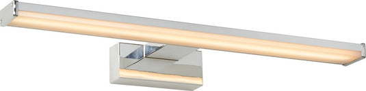 Lucide onno - spiegellamp badkamer - led - 1x11w 3000k - ip44 - mat chroom