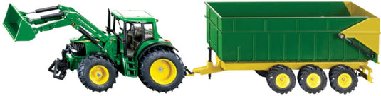 Siku 1843 john deere met aanhangwagen 1:87