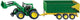 Siku 1843 john deere met aanhangwagen 1:87