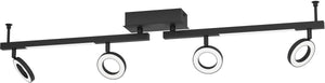 Eglo cardillio 2 spot - led - 98,5 cm - zwart