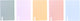 Ancor schrift emboss dry a5 ruit - 5 stuks - assorti kleuren