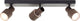 Brilliant cadiz - plafondspot - gu10 3x5w - 3000k - zwart koper
