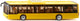 Siku 3734, man lion's city bus, 1:50, metaal kunststof, geel