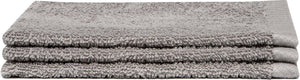 Seahorse washand pure - set 3 stuks - cement