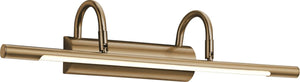 Trio cuadro - wandlamp - oud messing - incl. 1x smd 8 w - osram lichtbron - verlichting omhoog en omlaag - wandmontage - niet dimbaar