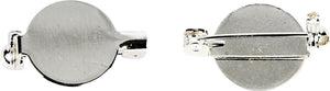 Creativ company brochespeld verzilverd 20mm, 5st.
