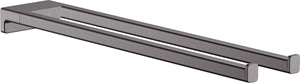 Hansgrohe addstoris q handdoekhouder 2-lids - geborsteld zwart chroom (antraciet)