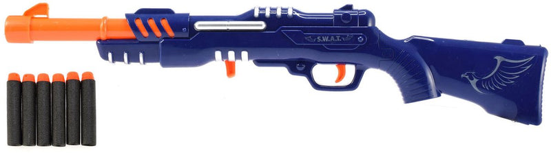 Afbeelding laden in galerijviewer, Toi-toys politie geweer blauw met 6 foampijlen
