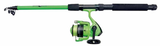 Albatros tele combo green 210 + 2000fd - telescoophengel met molen en nylon, allround set voor sportvissers