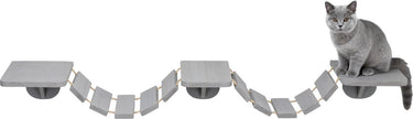 Trixie klim klauterladder wand - kattenspeelgoed - taupe - 150 x 30 cm