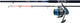 Albatros - comboset boat - boothengel set - 240cm - 2-delig - 8000fd molen