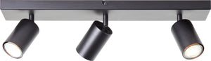 Brilliant jello - plafondspot - gu10 3x4,5w - 3000k - zwart
