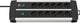 Brennenstuhl stekkerdoos premium duo alu-line bn3084 zwart, wit