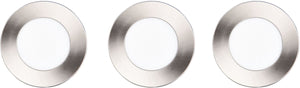 Trio himal - inbouwspot - nikkel mat - incl. 3x smd 3,5 w - plafondbevestiging - helderheid instelbaar - dip - schakelaar