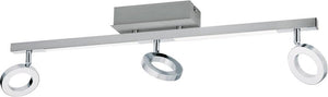 Eglo cardillio 1 - spot - 5 lichts - aluminium, chroom - gesatineerd