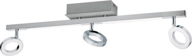 Eglo cardillio 1 - spot - 5 lichts - aluminium, chroom - gesatineerd