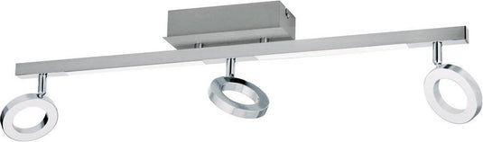 Eglo cardillio 1 - spot - 5 lichts - aluminium, chroom - gesatineerd