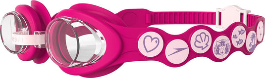 Speedo infant spot goggle zwembril meisje - duikbril kinderen 0-7 jaar - eenvoudig verstelbare bandjes met drukknop - roze
