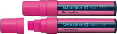 Schneider schrijfwaren schneider krijtmarker - maxx 260 - fluorroze - 2 stuks - krijtstift - s-126009-2