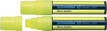Schneider schrijfwaren schneider krijtmarker - maxx 260 - fluorgeel - 2 stuks - s-126005-2