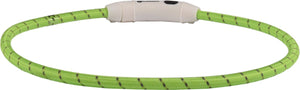 Flamingo visio leora - halsband honden - halsband led leora groen 33-63,5cm 8mm - 1st - 127009 - 1st
