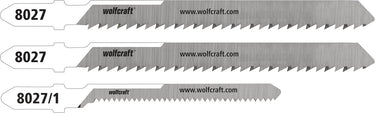 Wolfcraft - acryl decoupeerzaagbladen - decoupeerzaagblad fijne rechte en bochtsnede voor - hcs-bladen met t-schacht – speciaal voor acryl en acrylglas - 8027000