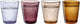 Leonardo burano drinkglas assorti warme kleuren - set 4