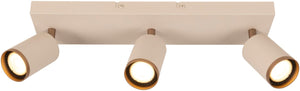 Lucide regina - plafondspot (plafondlamp) - 3xgu10 - taupe | essential