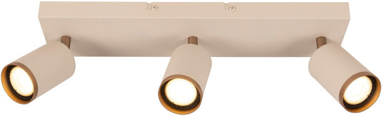 Lucide regina - plafondspot (plafondlamp) - 3xgu10 - taupe | essential