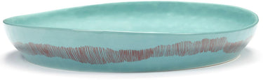Serax - ottolenghi feast - serveerkom m - azurblauw rood - 36 ø