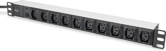 Digitus dn-95404 19 inch stekkerdoos voor patchkast 1 he apparaatcontactdoos c13 10a zwart