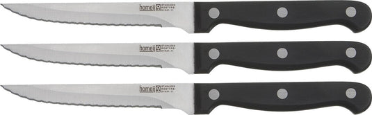 Homey's cooking equip steakmessenset - 3-delig - rvs abs - microkarteling