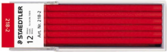 Staedtler - lumocolor omnichrom vulling 218-2 rood 12 stuk(s)
