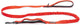 Beeztees parinca premium elastische looplijn - hondenriem - nylon - rood - 180 cm x 25 mm