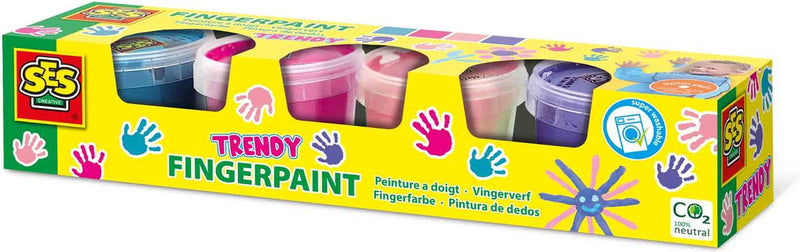 Afbeelding laden in galerijviewer, Ses creative ses vingerverf trendy kleuren, 4x110ml

