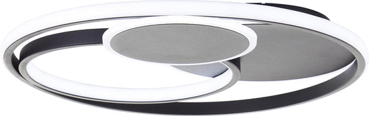 Brilliant runda - plafondlamp - led 51,5w - 3000k-6000k - zwart
