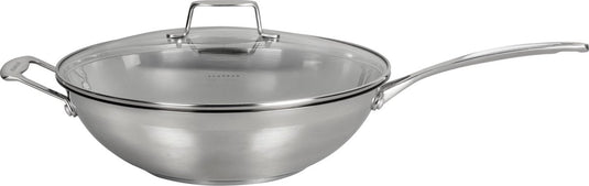 Scanpan impact wok met deksel 32 cm - rvs, pfas-vrij