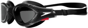 Speedo biofuse 2.0 zwembril - ergonomische duikbril volwassenen - anti condens uv-bescherming - professionele zwembril met drukknopsluiting - superzachte afdichting - zwart smoke