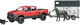 Bruder | 2501 ram 25 | power wagon | met paardenaanhanger en 1 paard