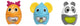 Chicco activity animals - 3-in-1 stapel- sorteerspeelgoed - olifant, hertje panda (6-36 m)